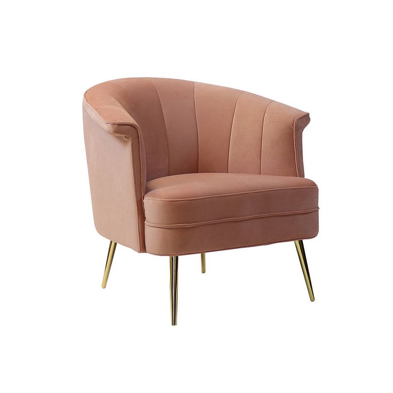 Foto van Bronx71 velvet fauteuil amy roze.