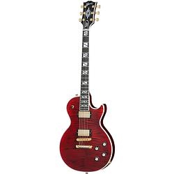 Foto van Gibson les paul supreme wine red elektrische gitaar met hardshell case