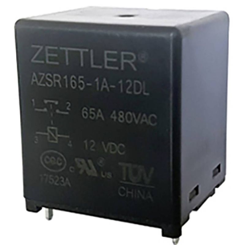 Foto van Zettler electronics zettler electronics printrelais 24 v/dc 80 a 1x no 1 stuk(s)