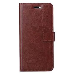 Foto van Basey apple iphone 14 plus hoesje book case kunstleer cover hoes - bruin