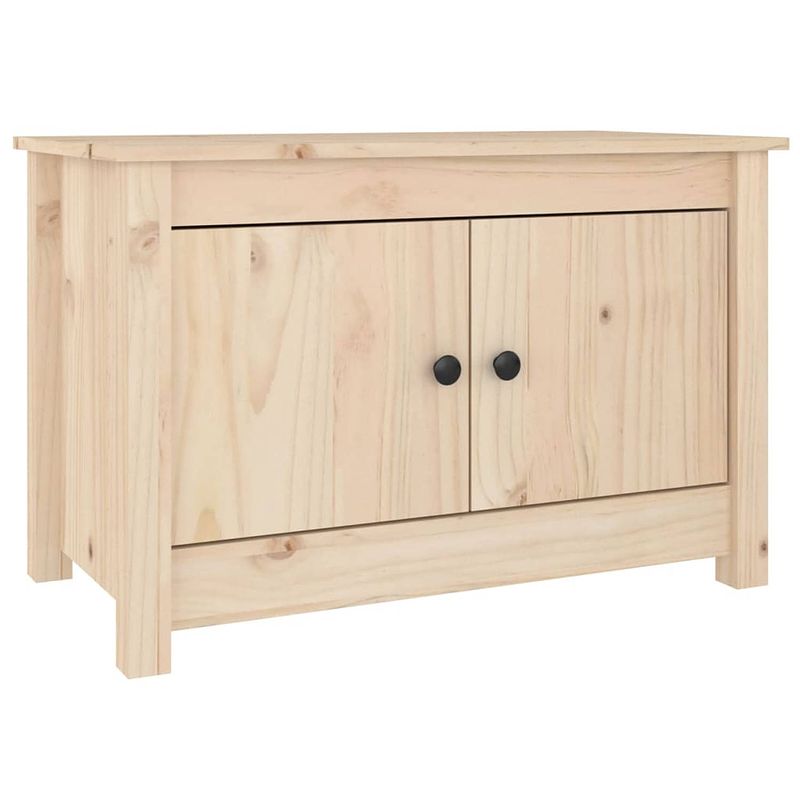 Foto van The living store schoenenkast 70x38x45-5 cm massief grenenhout - schoenenkast