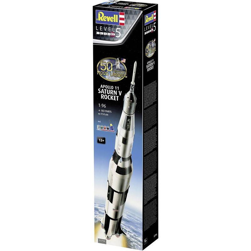 Foto van Revell 03704 apollo 11 saturn v rocket ruimtevaartuig (bouwpakket) 1:96