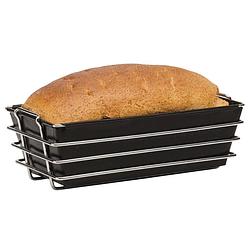 Foto van Bakeflon broodvorm 800 gr. met frame - 280x90x90mm - zwart