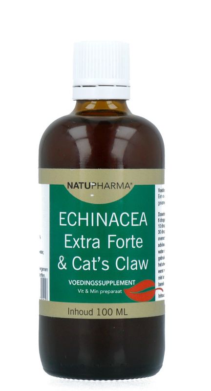 Foto van Natupharma echinacea extra forte & cat'ss claw druppels