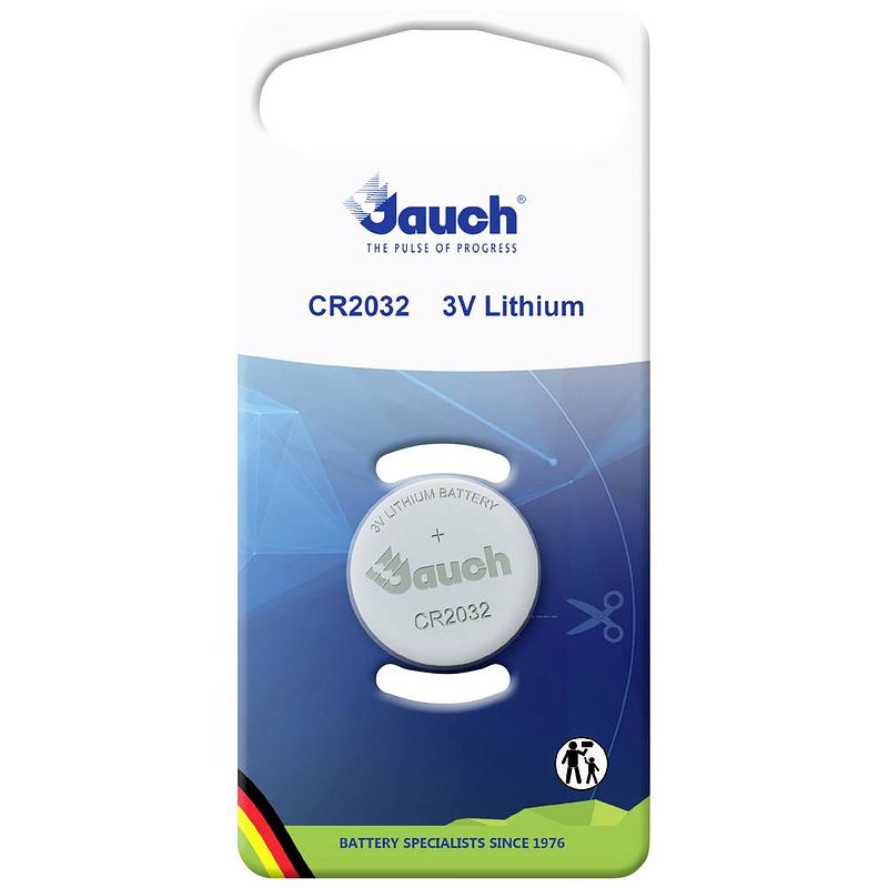 Foto van Cr2032 knoopcel lithium 3 v 240 mah jauch quartz 1 stuk(s)