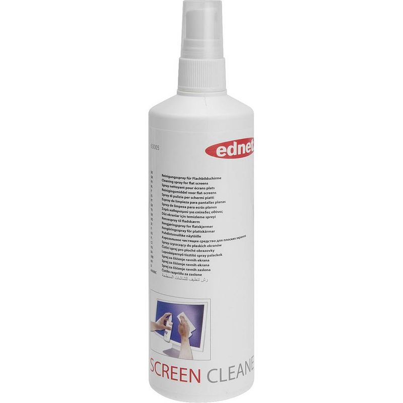 Foto van Ednet lcd, led, plasma, tft beeldschermreiniger 250 ml screen cleaner 63005 1 stuk(s)