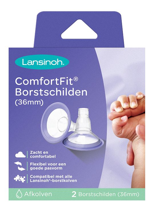 Foto van Lansinoh comfort fit 36mm borstschild