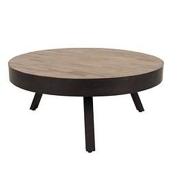 Foto van Moos - coffee table suri large - bruin