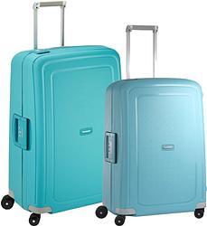 Foto van Samsonite s'cure spinner 69+75cm aqua blue kofferset