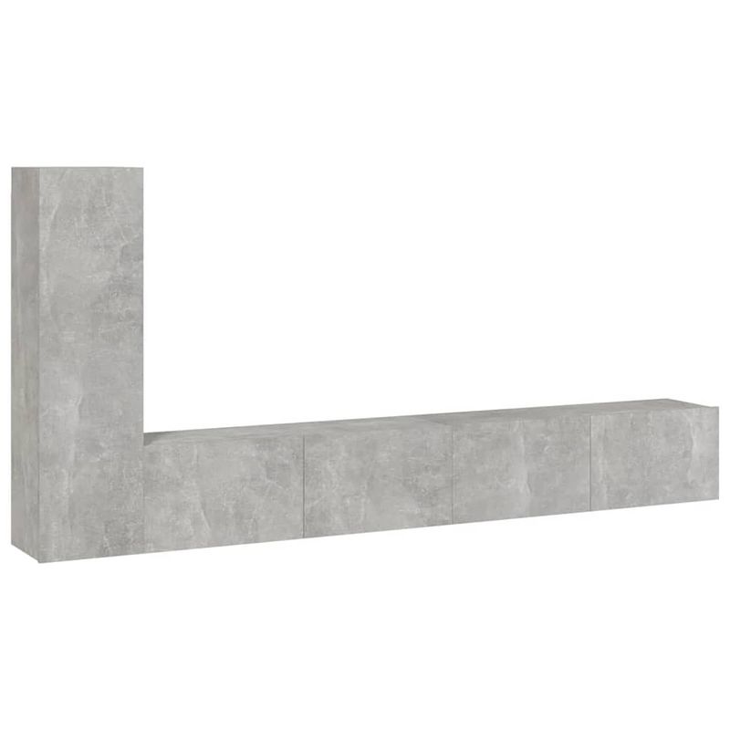 Foto van The living store televisiemeubel betongrijs - classic s - meubels - 100x30x30 cm - 30.5x30x110 cm