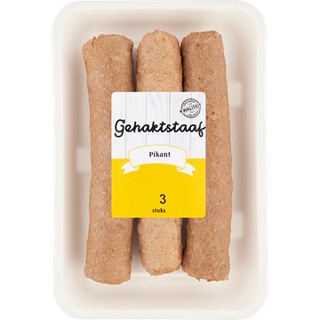 Foto van Gehaktstaaf pikant 3 stuks 375g bij jumbo