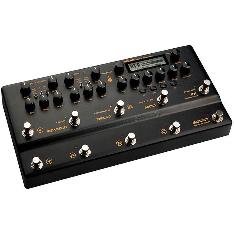 Foto van Nux nme-5 trident modeling guitar processor multi-effectpedaal