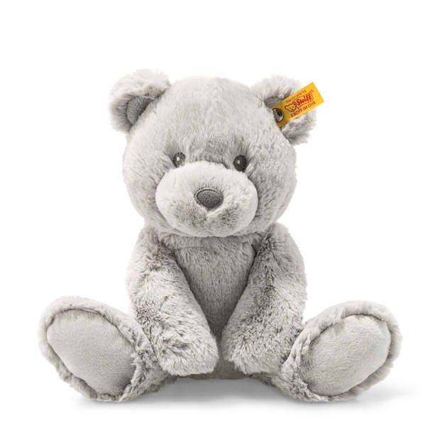 Foto van Steiff knuffel soft cuddly friends teddybeer bearzy, grijs