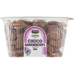 Foto van Jumbo bananenchips met chocolade 195g