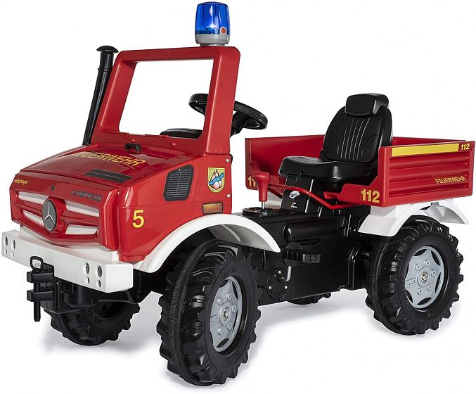 Foto van Rolly toys trapvoertuig rollyunimog fire 118 x 81 x 54 rood