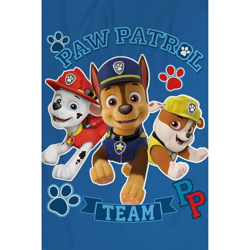 Foto van Paw patrol fleece deken team - 100 x 150 cm - blauw