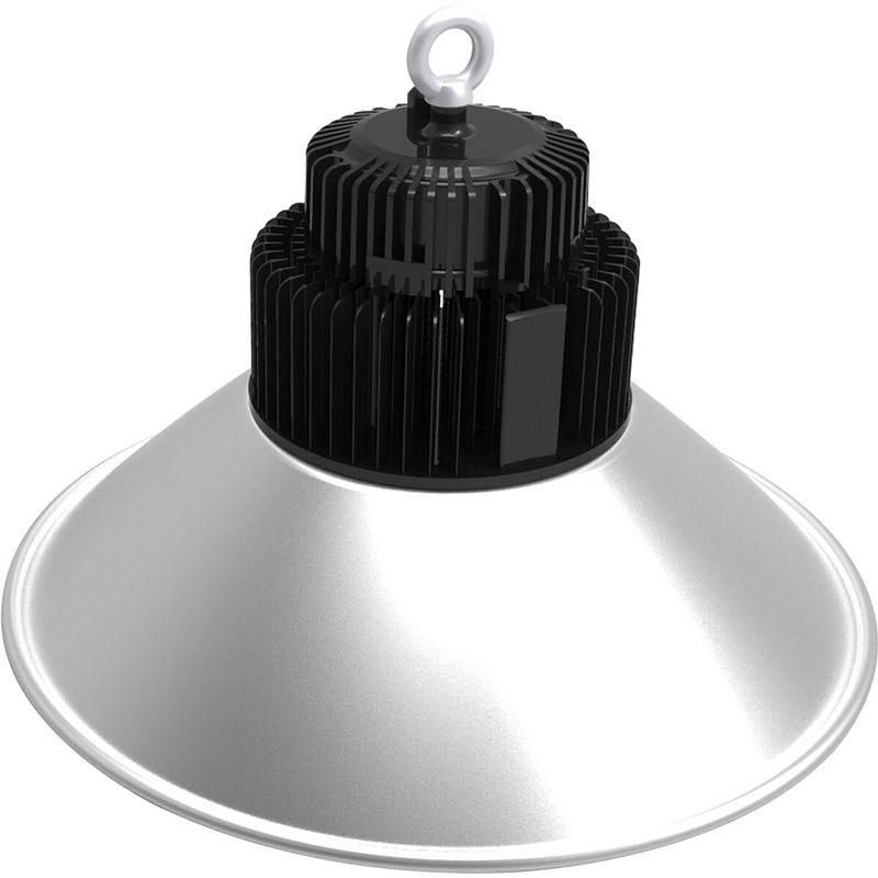 Foto van Led ufo high bay 150w - aigi mania - magazijnverlichting - waterdicht ip65 - helder/koud wit 6000k - mat zwart -