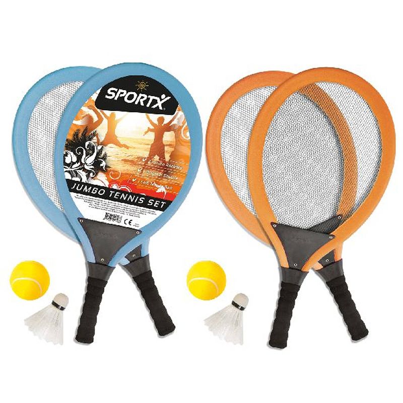 Foto van Sportx jumbo tennisset 2ass