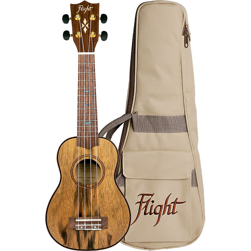 Foto van Flight supernatural series dus430 dao sopraan ukelele met gigbag