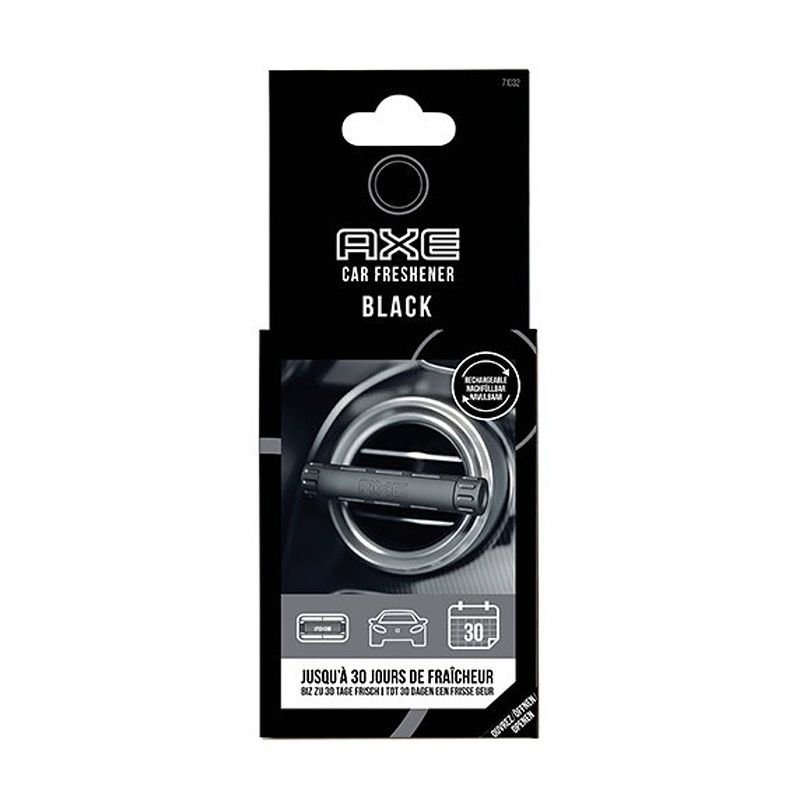 Foto van Axe luchtverfrisser black aluminium zwart/zilver 3-delig