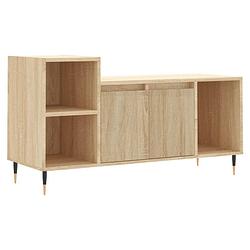 Foto van Vidaxl tv-meubel 100x35x55 cm bewerkt hout sonoma eikenkleurig