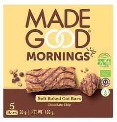 Foto van Made good mornings biologisch chocolade chip granolabar