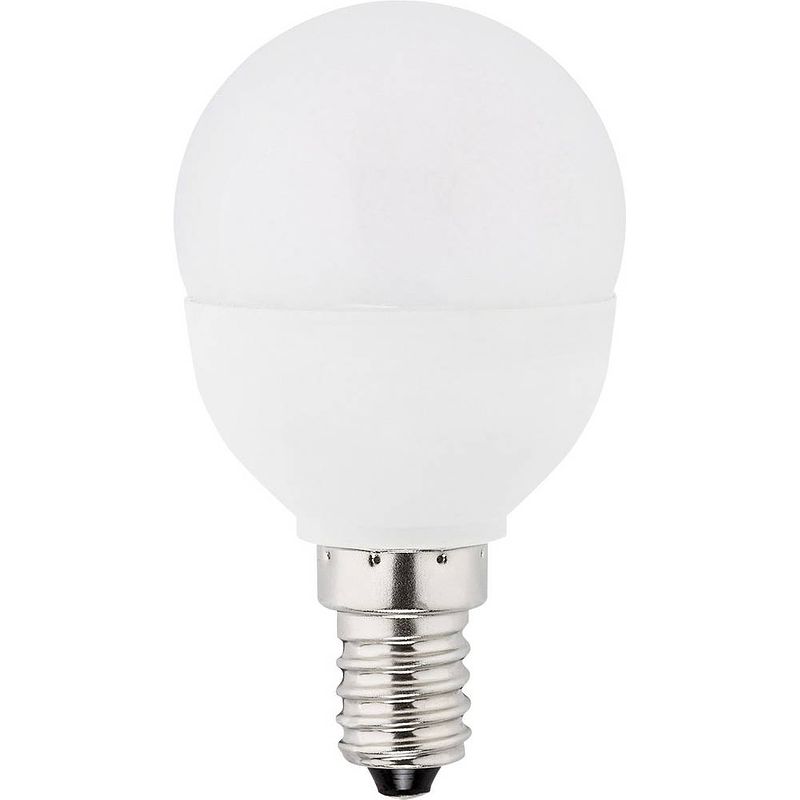 Foto van Müller-licht 400028 led-lamp energielabel f (a - g) e14 kogel 5.5 w = 40 w warmwit (ø x l) 45 mm x 80 mm dimbaar 1 stuk(s)