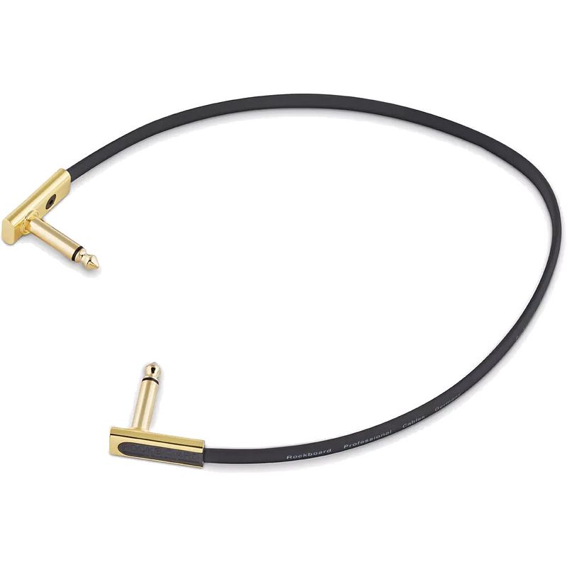 Foto van Rockboard gold series flat patch cable zwart 30 cm