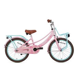 Foto van Supersuper meisjesfiets lola 20 inch 31,75 cm meisjes terugtraprem roze/turquoise