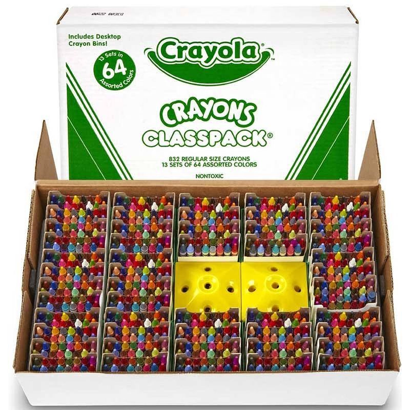Foto van Crayola - waskrijt - 832 stuks - klassenpakket