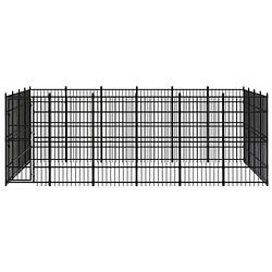 Foto van The living store hondenkennel - naam - kennel - 576x384x200 cm - stalen constructie