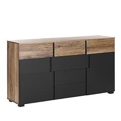 Foto van Beliani sterling - sideboard-zwart-vezelplaat