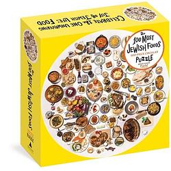 Foto van The 100 most jewish foods: 500-piece circular puzzle - puzzel;puzzel (9781648290756)