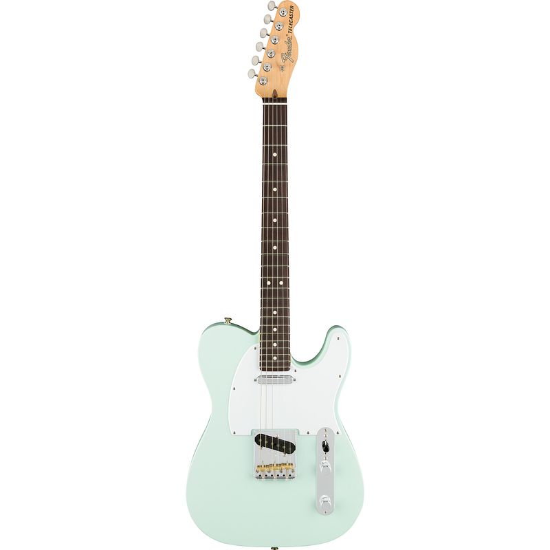 Foto van Fender american performer telecaster satin sonic blue rw met gigbag