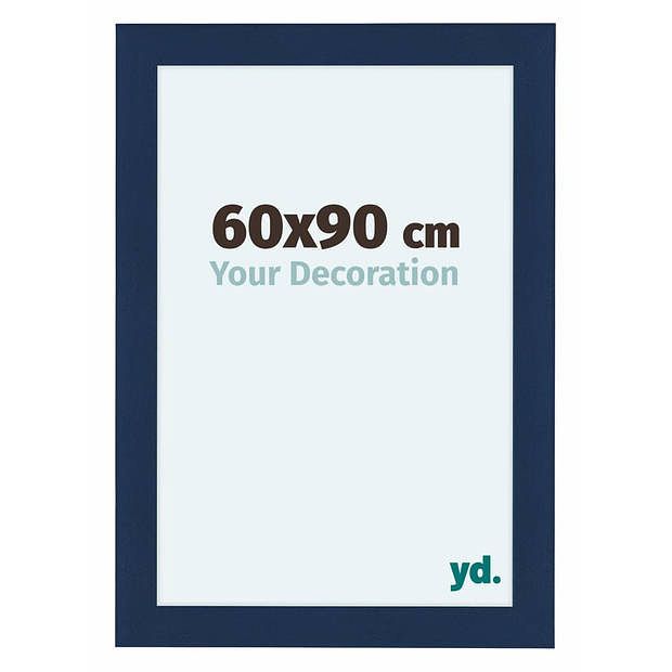 Foto van Como mdf fotolijst 60x90cm donkerblauw geveegd