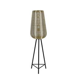 Foto van Light & living - vloerlamp adeta - 37x37x135cm - goud