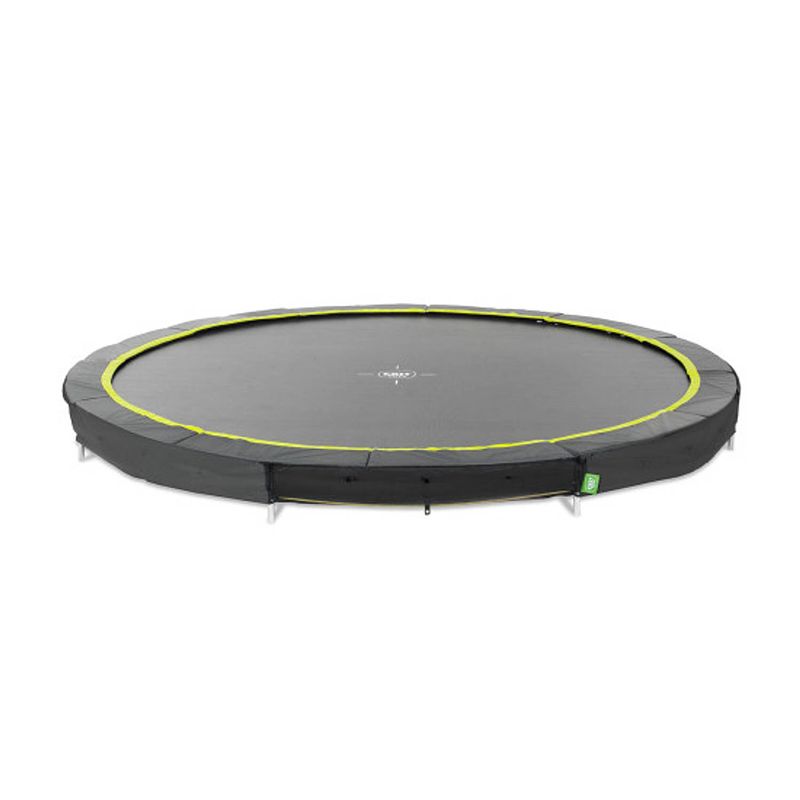 Foto van Exit sports trampoline silhouette - inground - 427 cm - zwart