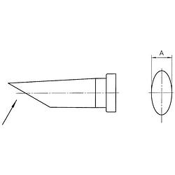 Foto van Weller lt-cc soldeerpunt ronde vorm, lang, afgeschuind grootte soldeerpunt 3.2 mm inhoud: 1 stuk(s)