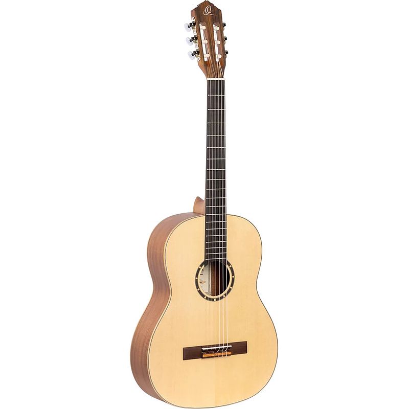 Foto van Ortega family series r121sn-l linkshandige klassieke gitaar met smalle hals met gigbag