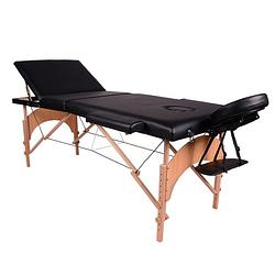 Foto van Giga meubel massagetafel hout - behandeltafel - 3-zones - 8 hoogtestanden -
