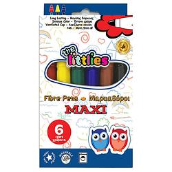 Foto van The littlies viltstiften maxi 6 stuks