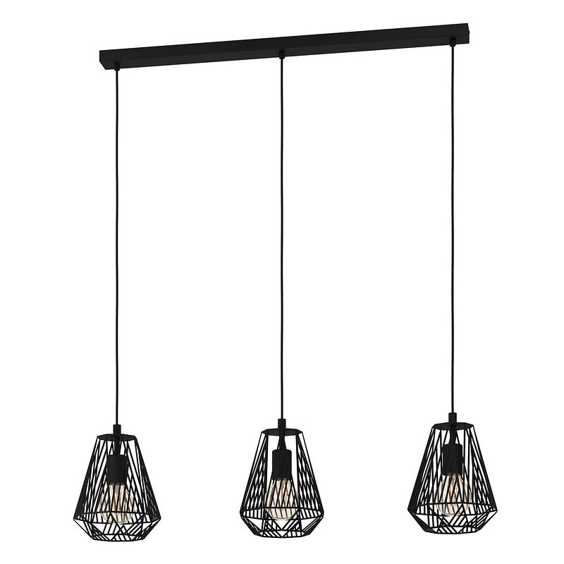 Foto van Eglo stype hanglamp - e27 - 96 cm - zwart