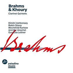 Foto van Brahms & khoury: clarinet quintets - cd (9120040732080)