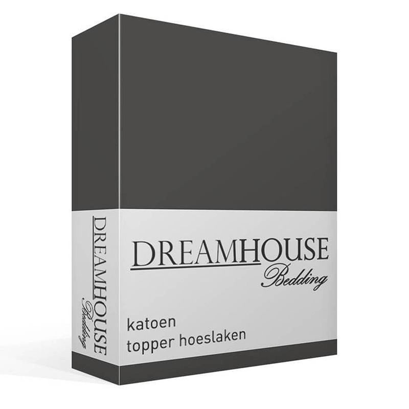 Foto van Dreamhouse bedding katoen topper hoeslaken - lits-jumeaux (180x200 cm)