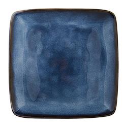 Foto van Vierkant bord toscane - donkerblauw - 20 cm