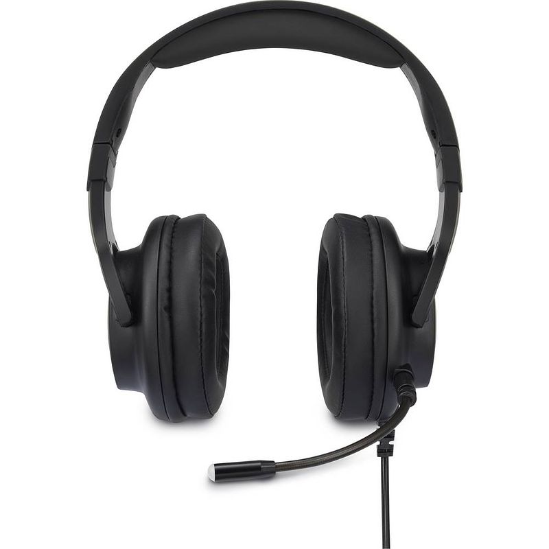 Foto van Renkforce over ear headset kabel gamen 7.1 surround zwart microfoon uitschakelbaar (mute), volumeregeling