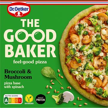 Foto van Dr. oetker the good baker pizza broccoli and mushroom 365g bij jumbo