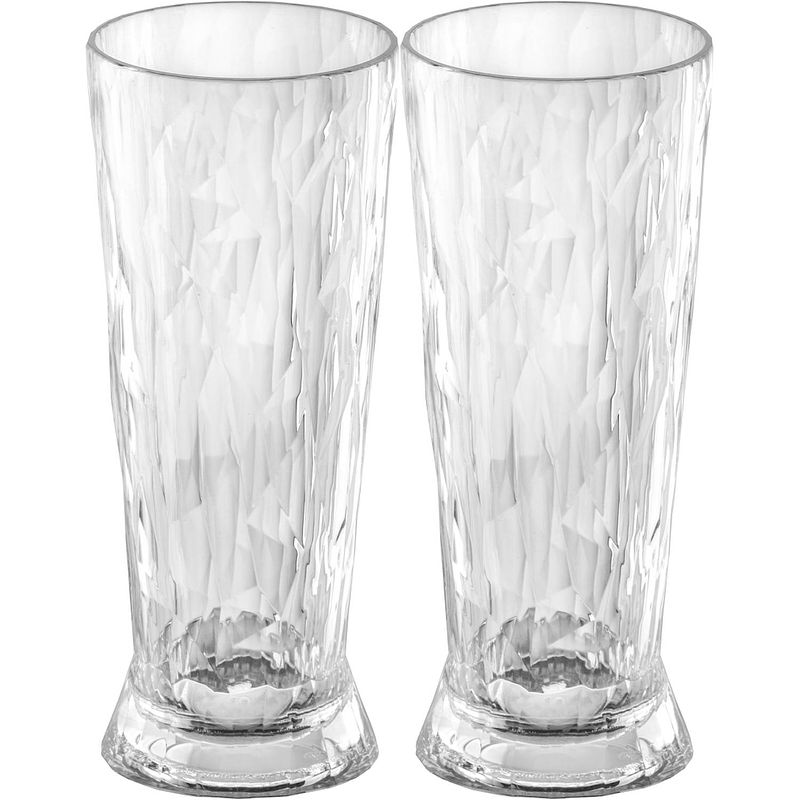 Foto van Koziol bierglazen - onbreekbaar - superglas 300 ml - 2 stuks