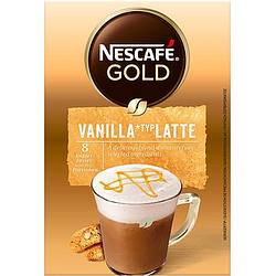 Foto van Nescafe gold vanilla latte oploskoffie 6 x 8 zakjes bij jumbo