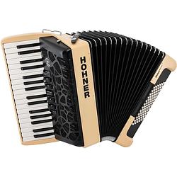 Foto van Hohner bravo iii 72 mycolor silent key earth accordeon